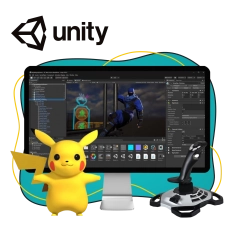 Мир игр на Unity 2D на популярном движке + AI-помощники - КИБЕРшкола программирования для детей, компьютерные курсы для школьников, начинающих и подростков - KIBERone г. Южное Медведково