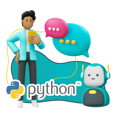 Умный чат-бот на Python - КИБЕРшкола программирования для детей, компьютерные курсы для школьников, начинающих и подростков - KIBERone г. Южное Медведково