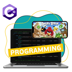 Программирование на C#. Удивительный мир 2D-игр - КИБЕРшкола программирования для детей, компьютерные курсы для школьников, начинающих и подростков - KIBERone г. Южное Медведково