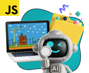 Язык программирования JavaScript + AI. Проектное обучение + геймификация + AI-помощники - КИБЕРшкола программирования для детей, компьютерные курсы для школьников, начинающих и подростков - KIBERone г. Южное Медведково